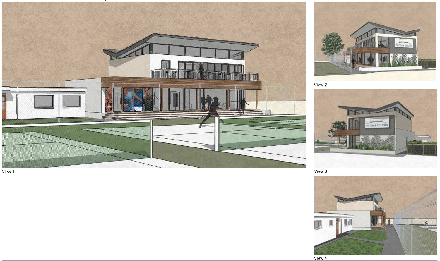 RSA present Totnes Tennis Club proposals to Committee – Rud Sawers Architects, Devon