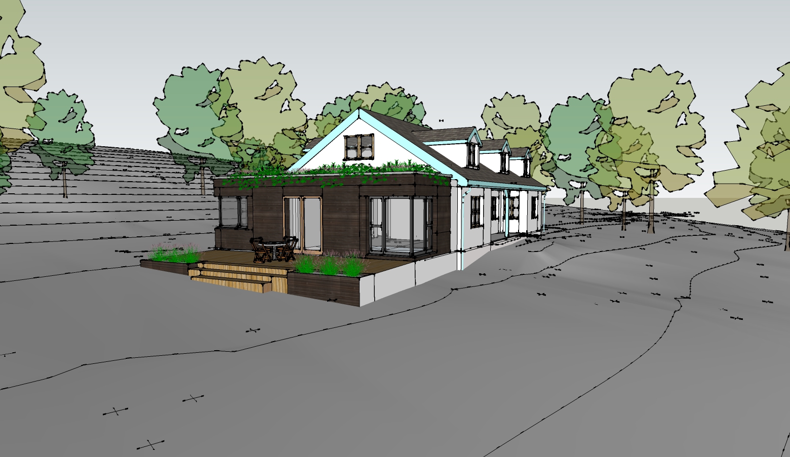 RSA commissioned to design new extension at hideaway house near Moretonhampstead – Rud Sawers Architects, Devon