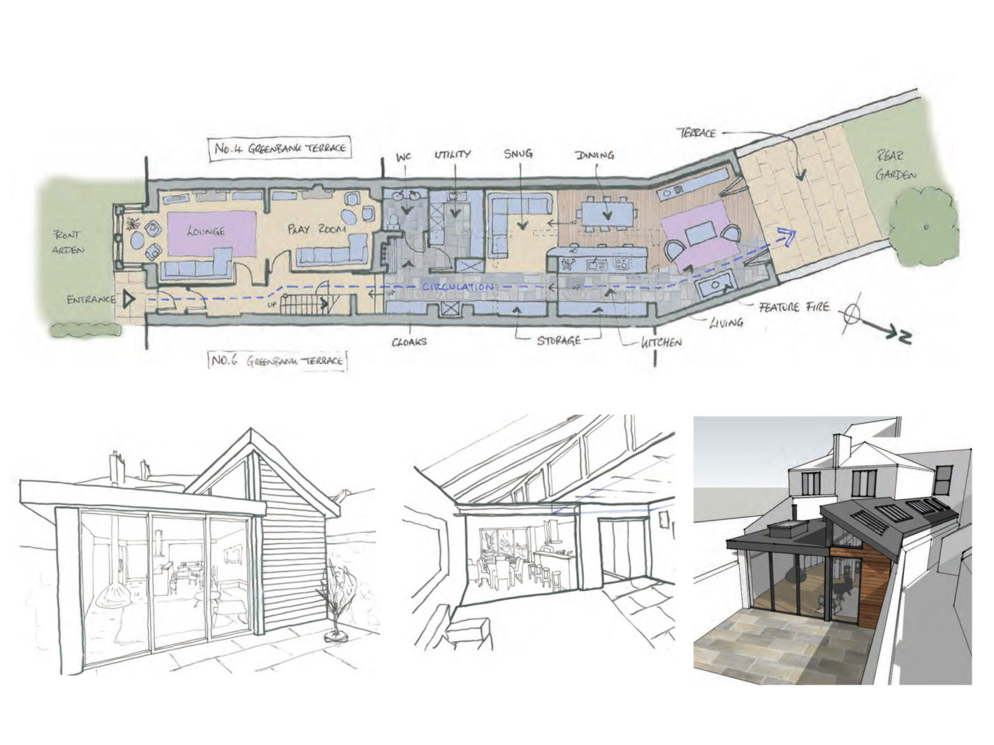 5 Greenbank Terrace, Yelverton project wins Planning approval. – Rud Sawers Architects, Devon